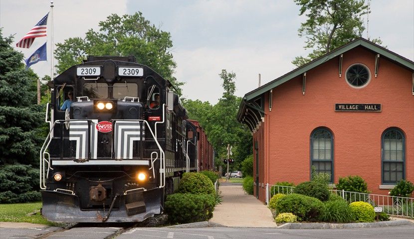 Finger Lakes Railway railcar on the network