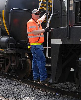 Finger Lakes Railway crew member